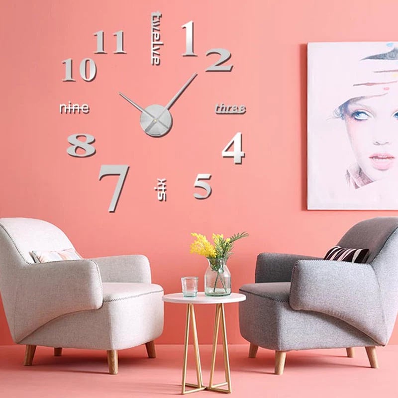 š„Hot Sale 49% OFFšDIY Modern Punch Free Wall Clock