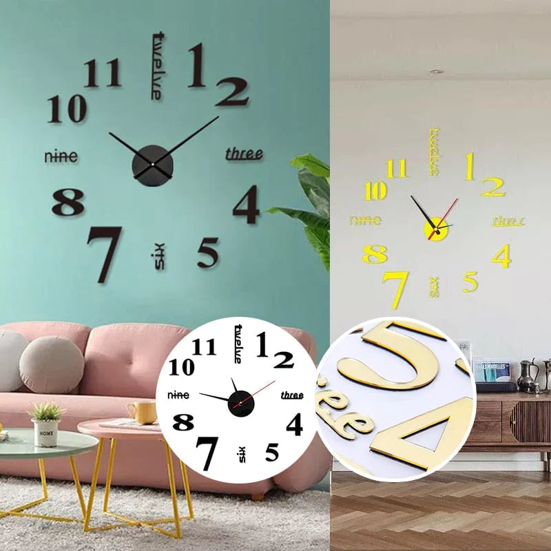 š„Hot Sale 49% OFFšDIY Modern Punch Free Wall Clock