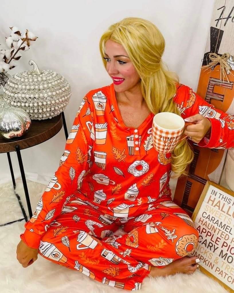 Pumpkin Spice Pajama Set