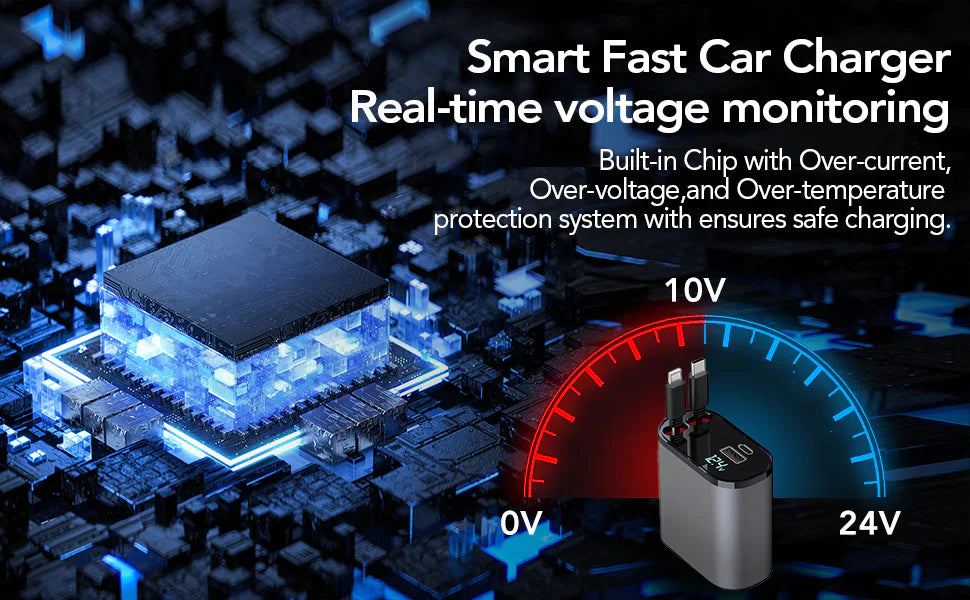 RETRACTABLE FAST CAR CHARGER